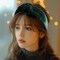 Wrapables Wide Knotted Velvet Headbands, Top Knot Velvet Headbands for Women and Girls, Dark Green